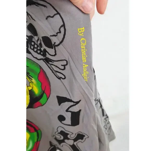 Vintage Ed Hardy Men's XL Skull Snake Graphic Long Sleeve Tee Y2K Streetwear - Picture 11 of 13